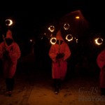 The druids lead the procession