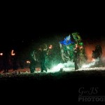 Only one way to decide who wins - FIGHT! The Green man and Jack Frost do battle