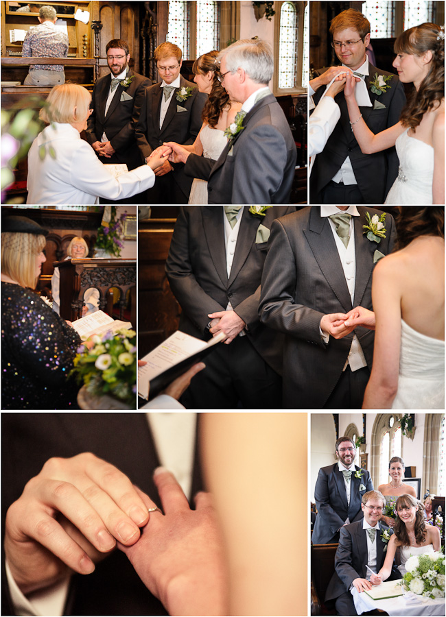 Photos of the wedding ceremony
